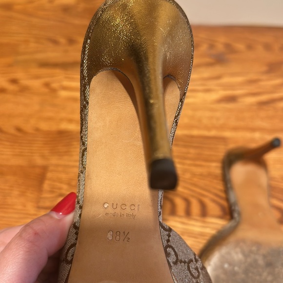 Gucci metallic sandals - Picture 5 of 9